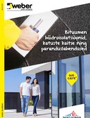 Weberi bituumen hüdroisolatsioonid, katuse kaitse ja parandus