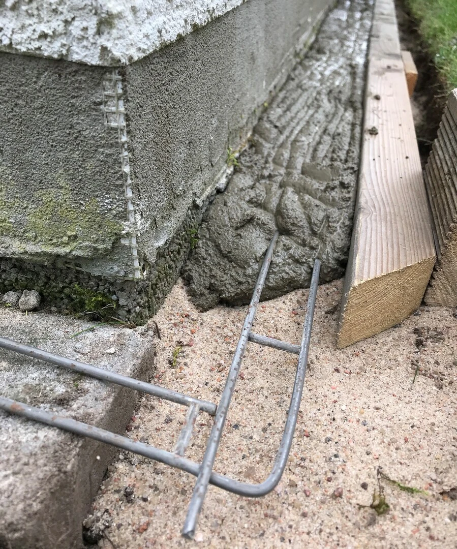 Sokli ääre betoneerimine